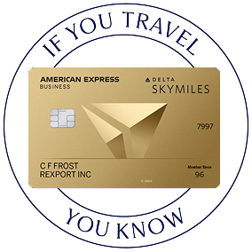 If you travel you know stamp, with Delta SkyMiles® Gold Business Card
